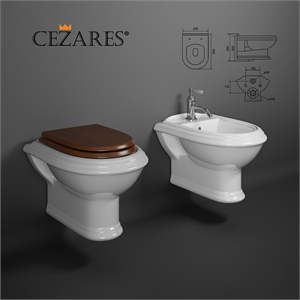 Suspended toilet bidet Cezares KING PALACE